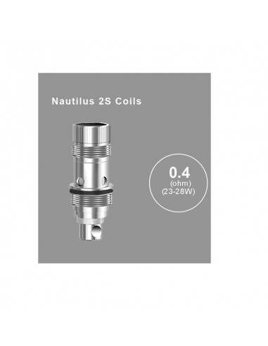 Aspire Nautilus 2s coil 0.4ohm (PACK OF 5)