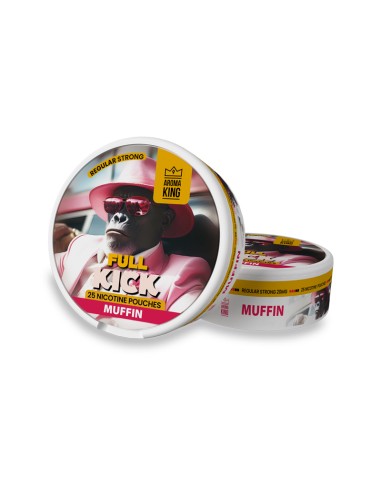 AK FULL KICK Muffin Nicotine Pouches Regular Strong 20mg