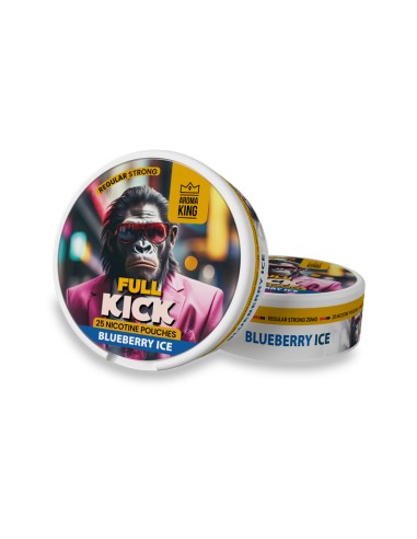 AK FULL KICK Blueberry Ice Nicotine Pouches Regular Strong 20mg