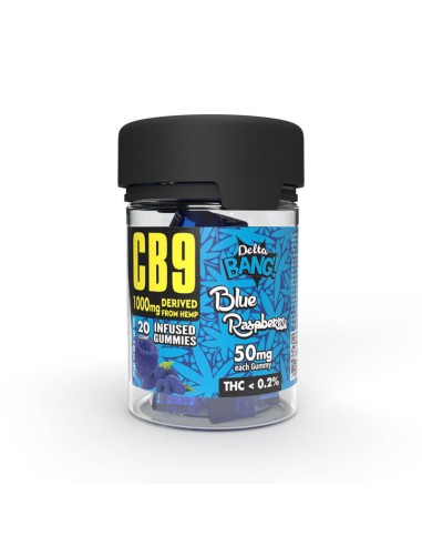 Deltabang CB9 Gummies Cubes Blue Raspberry 1000mg