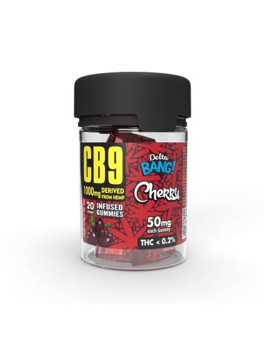 Deltabang CB9 Gummies Cubes Cherry 1000mg