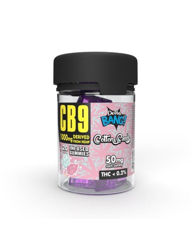 Deltabang CB9 Gummies Cubes Cotton Candy 1000mg