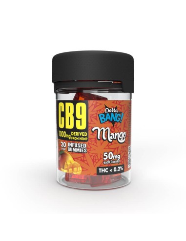 Deltabang CB9 Gummies Cubes Mango 1000mg